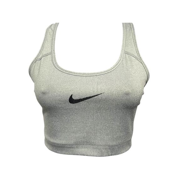 Medium Nike Dri Fit Sports Bra No Padding RN#56323 Gray - Picture 4 of 12